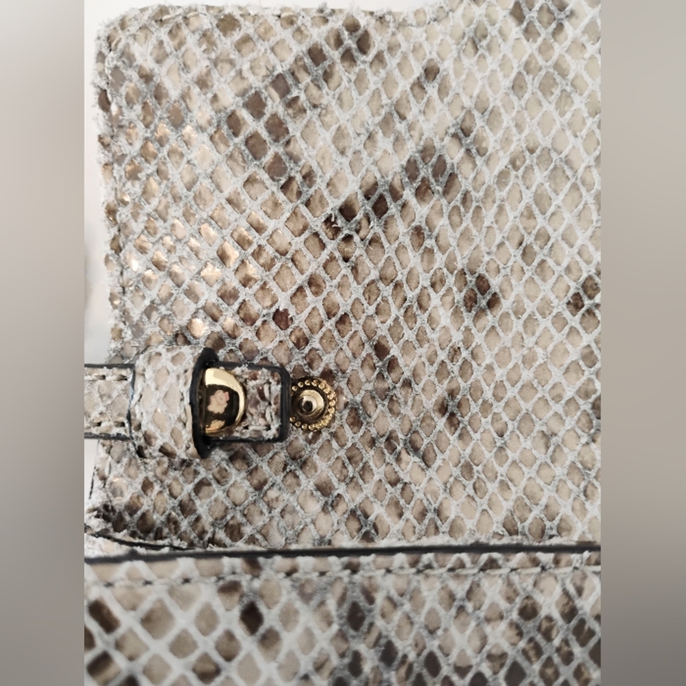Michael Kors Snakeskin Embossed Shoulder Bag LIKE NEW - Picture 11 of 16